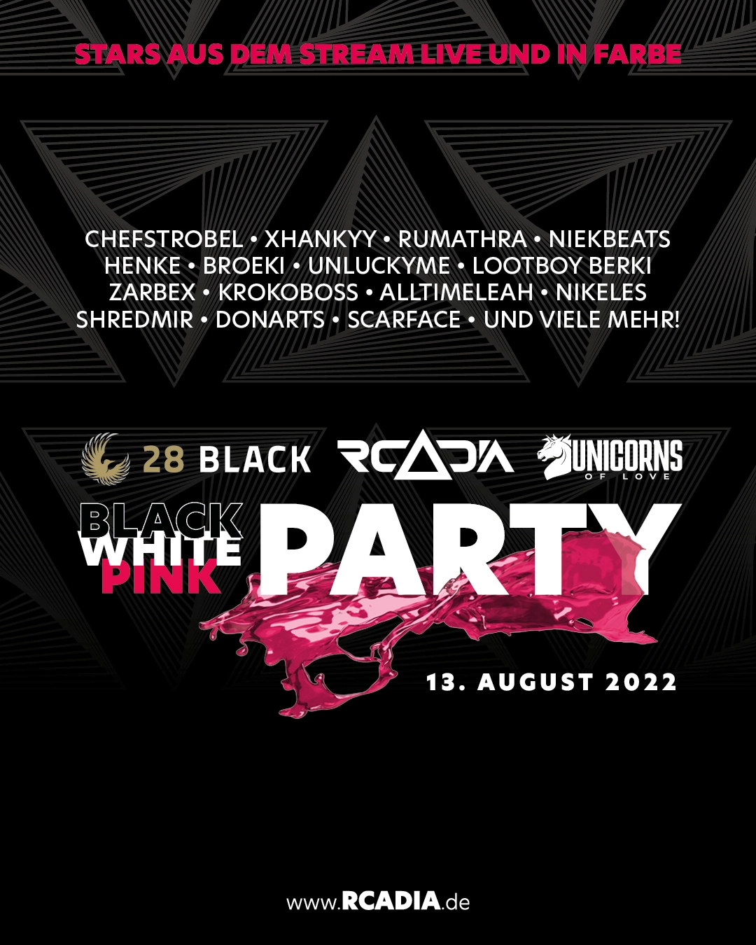 BLACK WHITE PINK PARTY